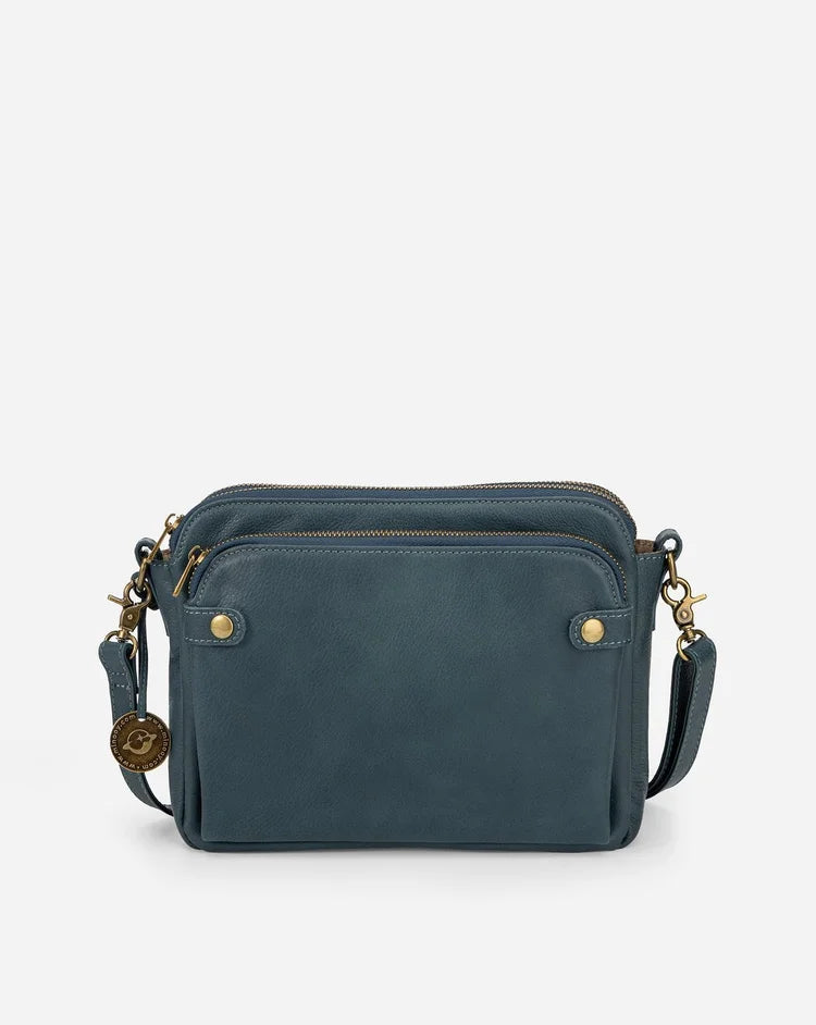 Leren crossbody schoudertas