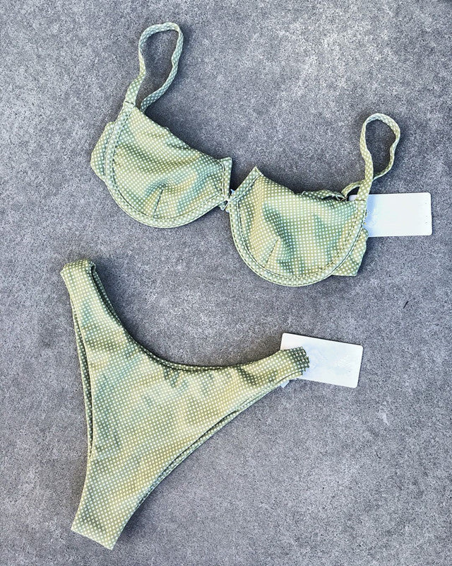 AquaLivv - Bikini met stippen print