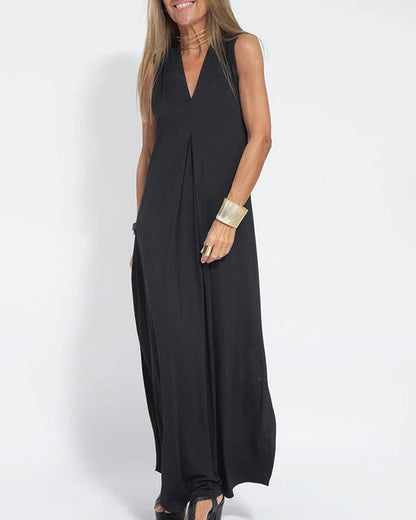 Nina Caro - Mouwloze Maxi Jurk