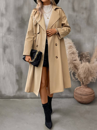 Nita™ | Trenchcoat Met Dubbele Rij Knopen