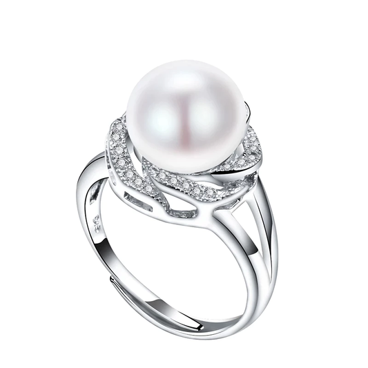 Large Pearl Ring - De ring is in maat verstelbaar!