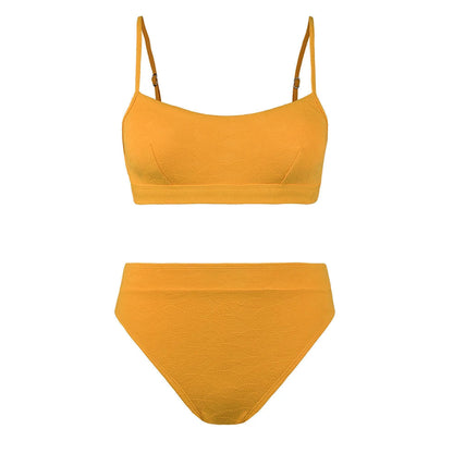 AquaLivv - Oranje high waist bikini