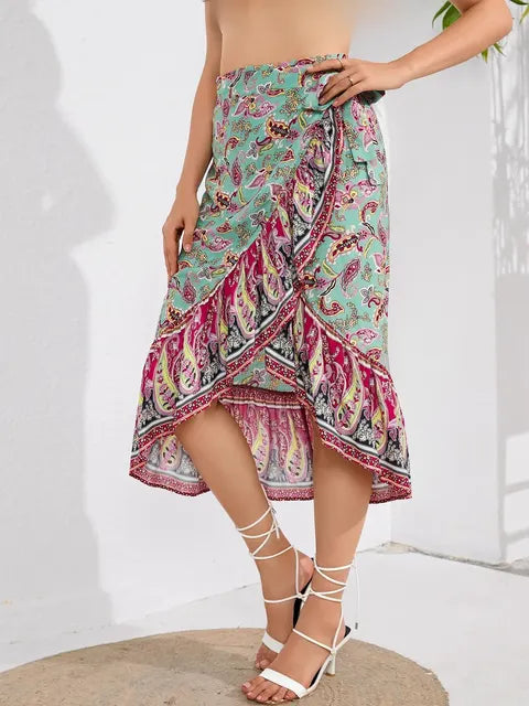 MonLu - Rok met bohemian print