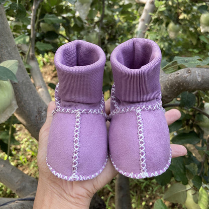 Warme bontpantoffels voor baby's en peuters