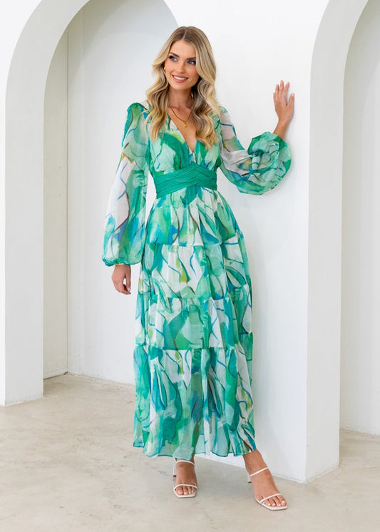 SoLuna - Maxi jurk met print