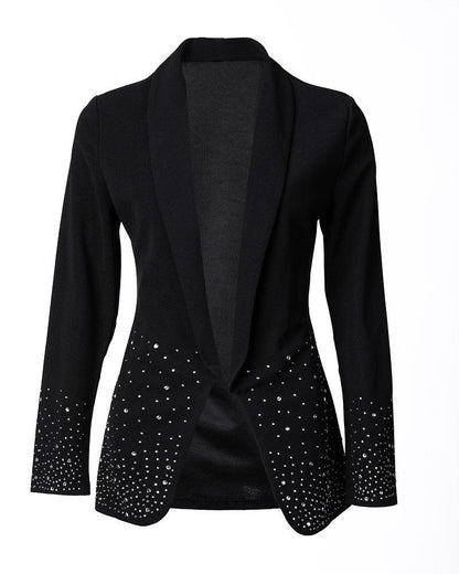 ByLina - Zwarte blazer met lange mouwen