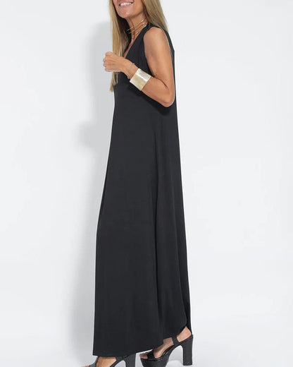 Nina Caro - Mouwloze Maxi Jurk