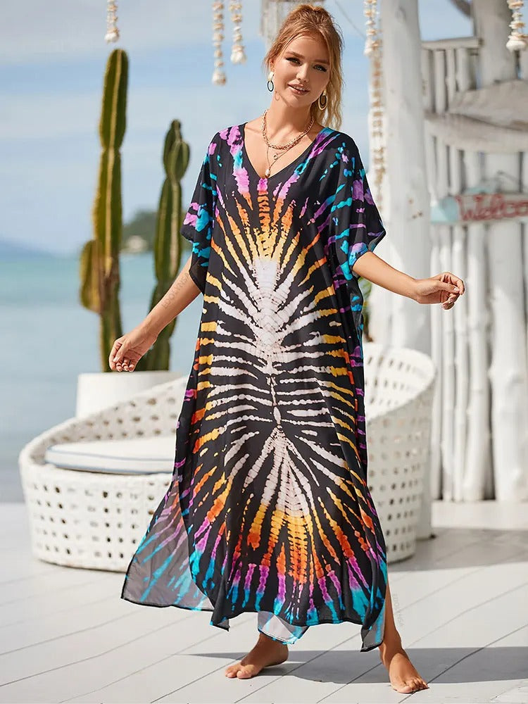 SoSoof - Boho maxi jurk met print