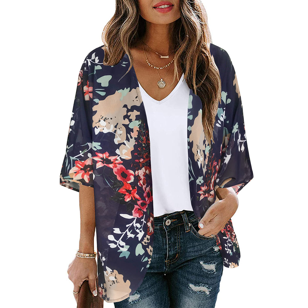 SandRoze- Kimono met bloemen