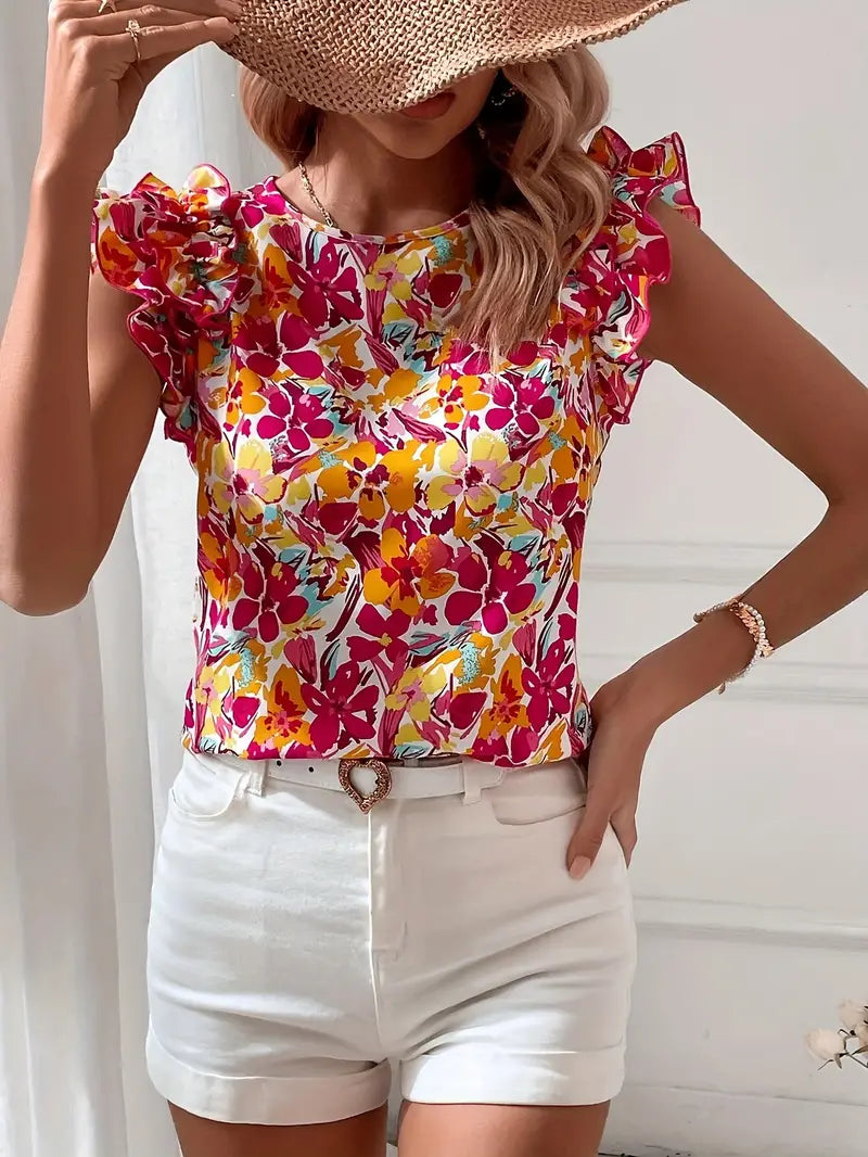 ByJules - Kleurrijke zomerse blouse