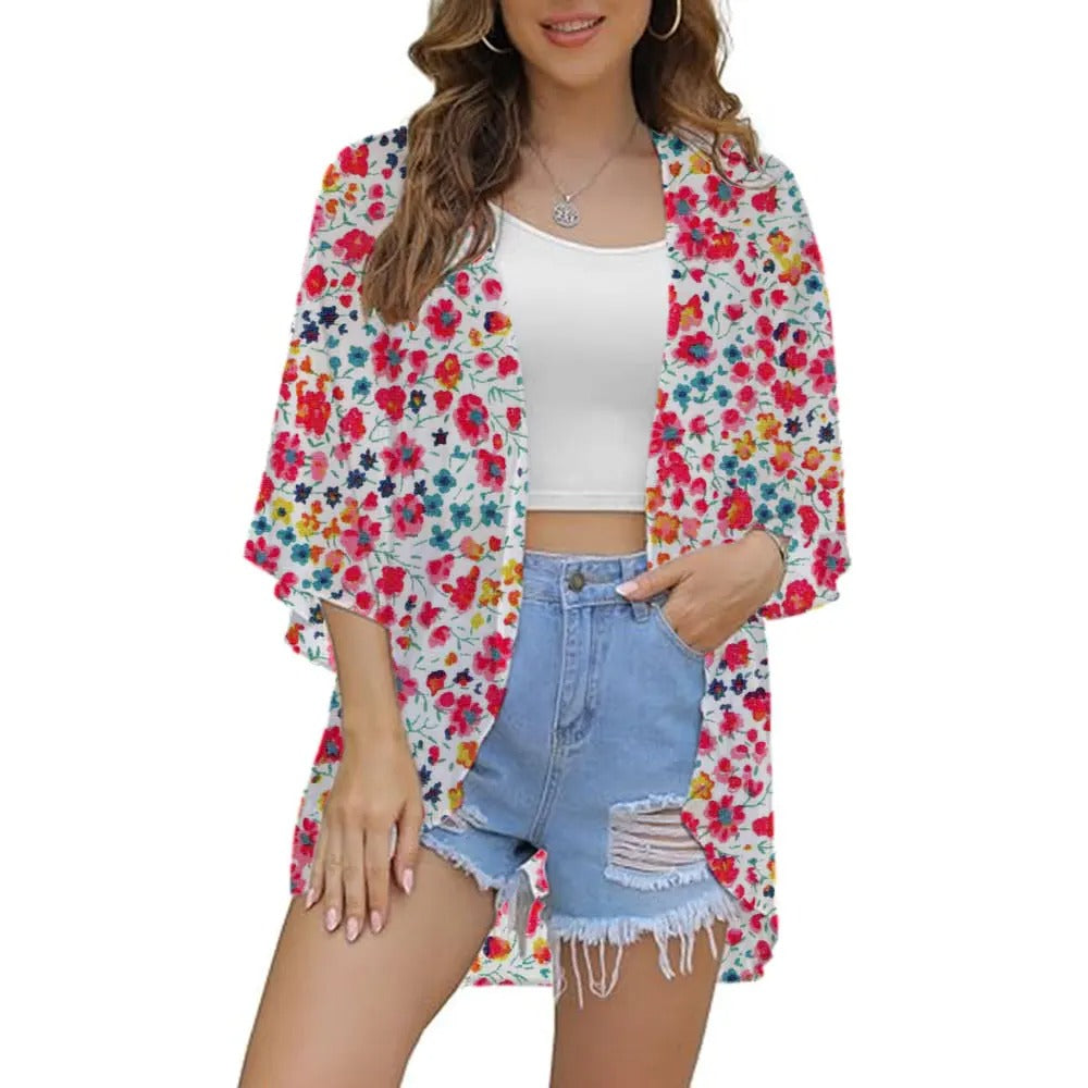 SandRoze - Kimono met print