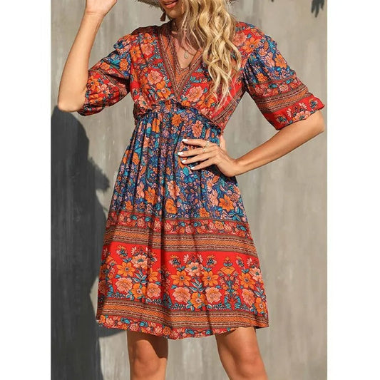 SoSoof - Retro boho jurk