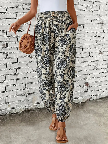 MonLu - Boho hoge taille broek