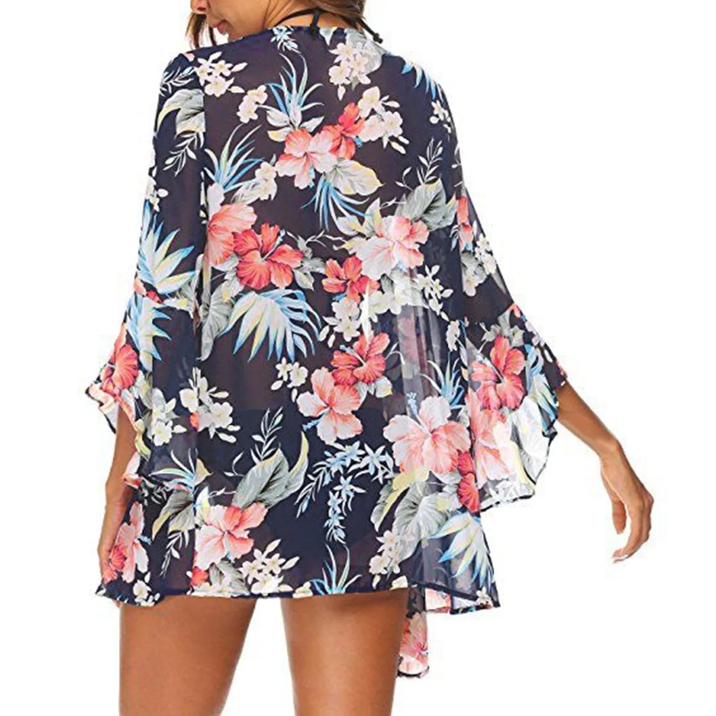 SandRoze - Kimono met bloemenprint