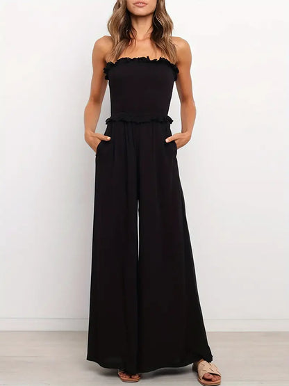 MiSun - Chique zwarte bandeau jumpsuit