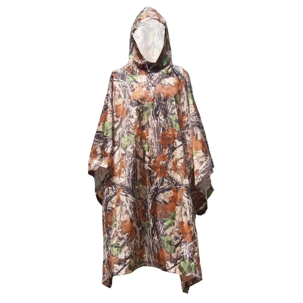 DryTac - Camoflageprint lichte regenjas poncho