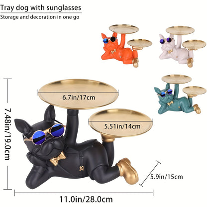 Lumni - Multifunctionele bulldog opbergstandbeeld