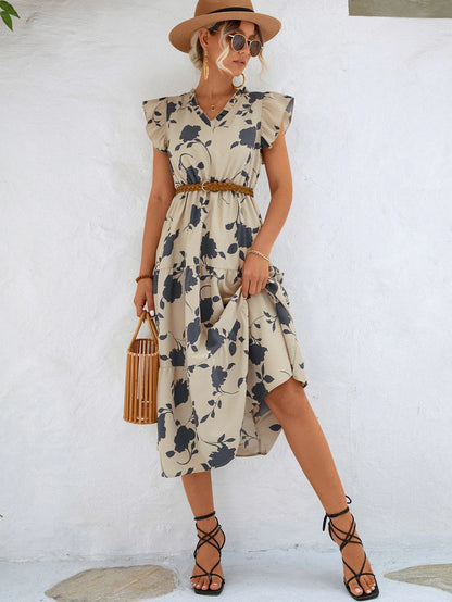 Sanne | Elegante Zomerjurk met Print