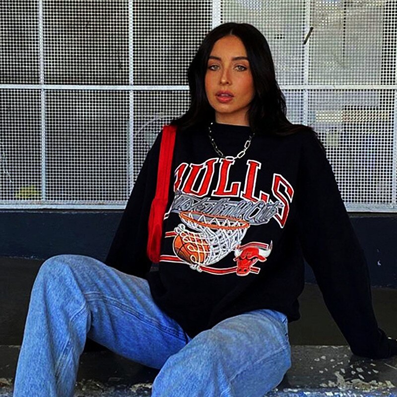 "BULLS" sweatshirt voor dames