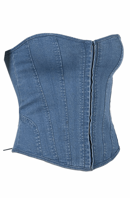 Blaze | Bustier denim korset