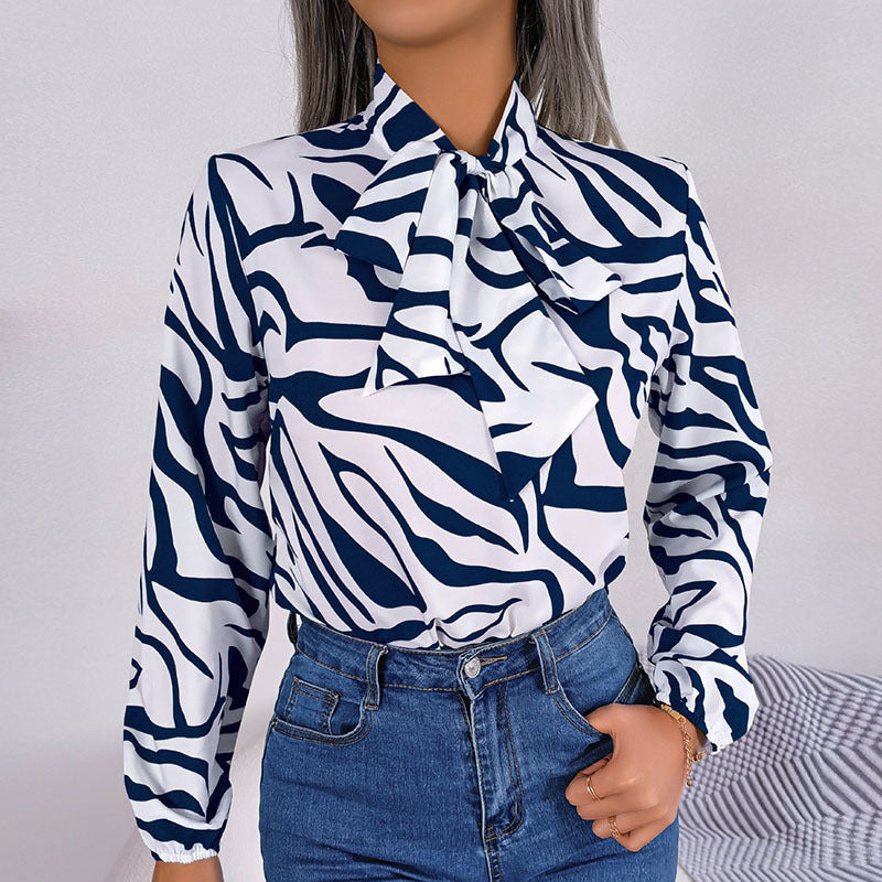 Blaze | Chiffon blouse met lantaarnmouwen