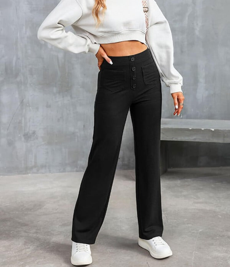 Blaze | Comfort Chic broek met hoge tailleband