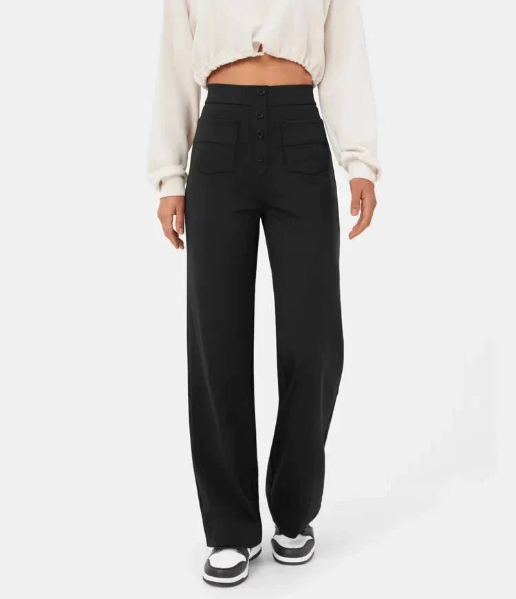 Blaze | Comfort Chic broek met hoge tailleband