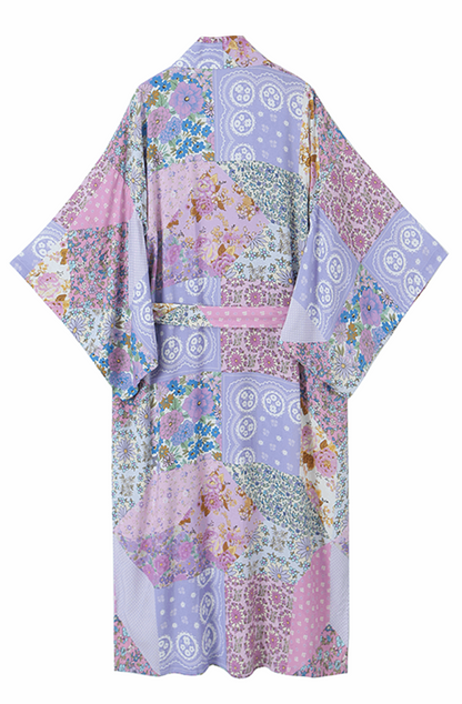 Blaze | Lange kimono met bloemenpatroon