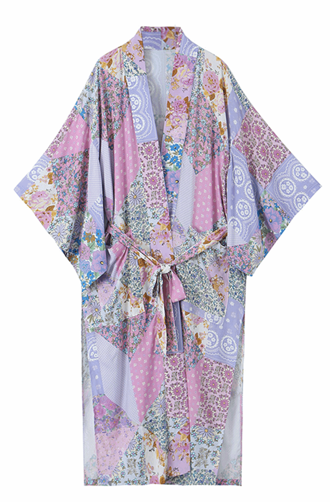 Blaze | Lange kimono met bloemenpatroon