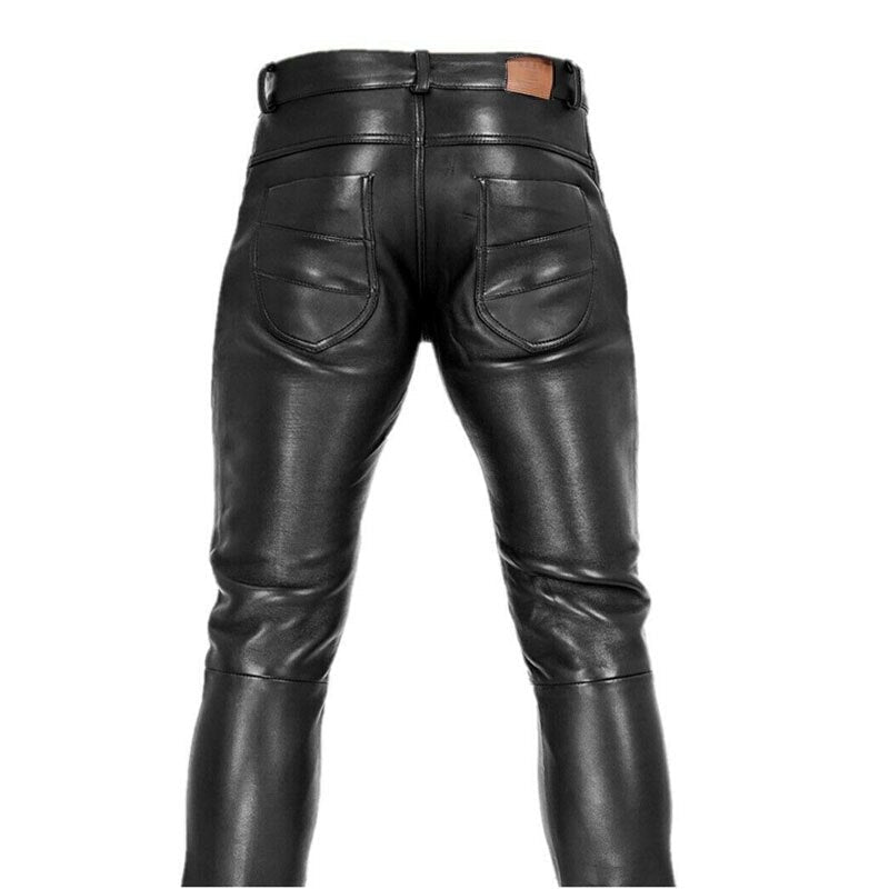 Blaze | Slim-fit broek van imitatieleer