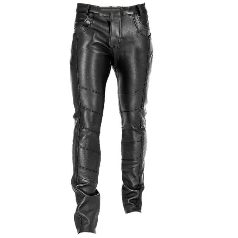 Blaze | Slim-fit broek van imitatieleer