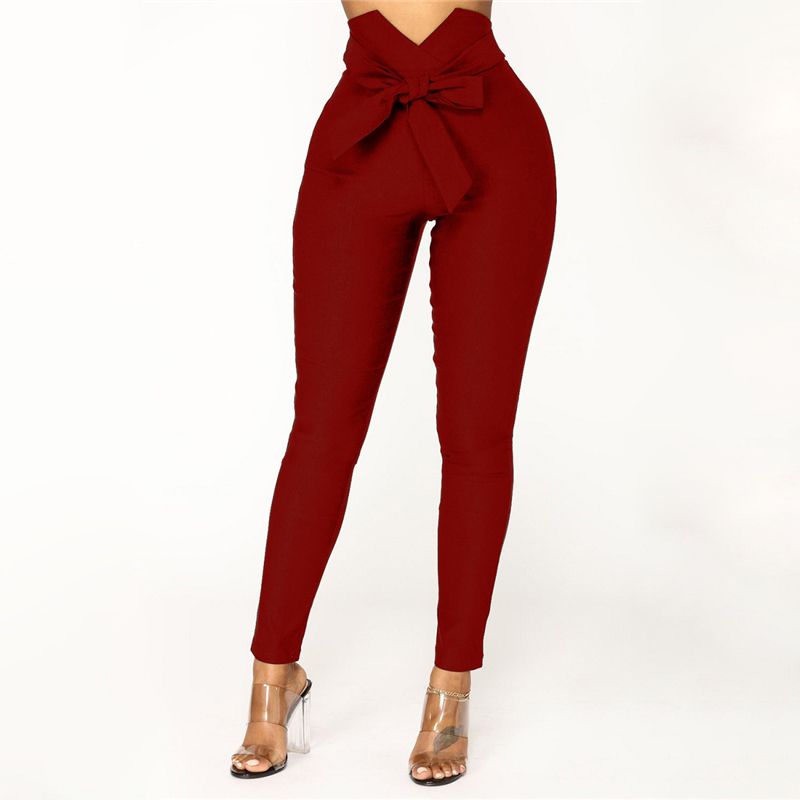 Blaze | Slim-fit pencil jeans met designer vetersluiting