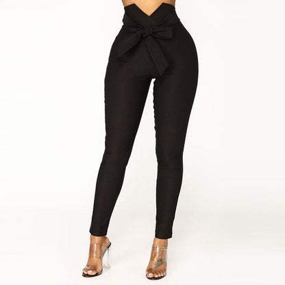 Blaze | Slim-fit pencil jeans met designer vetersluiting