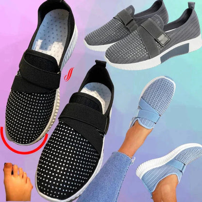 Blaze | Slip-on sneaker voor dames met klittenbandsluiting