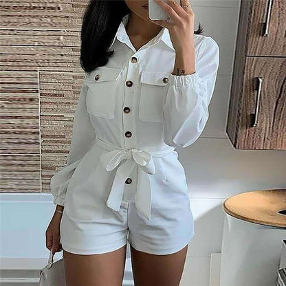 Blaze | Zomerse blouse playsuit met riem