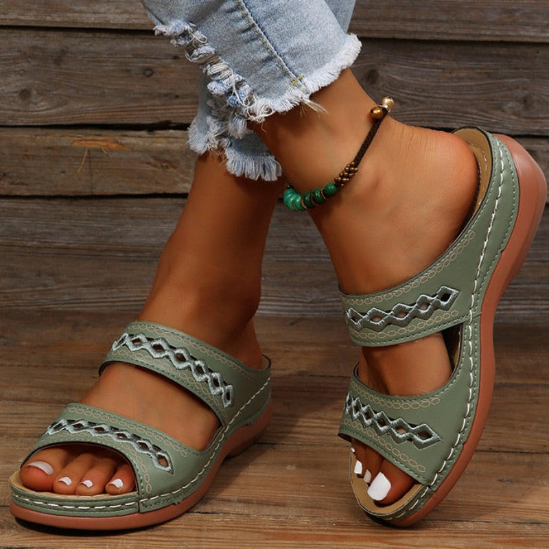 Blaze | antislip orthopedische retro zomersandalen