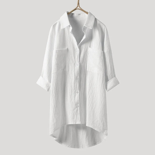 Blouse met lange mouwen en een relaxte pasvorm