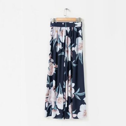 MiraStyles - Losse broek met bloemen