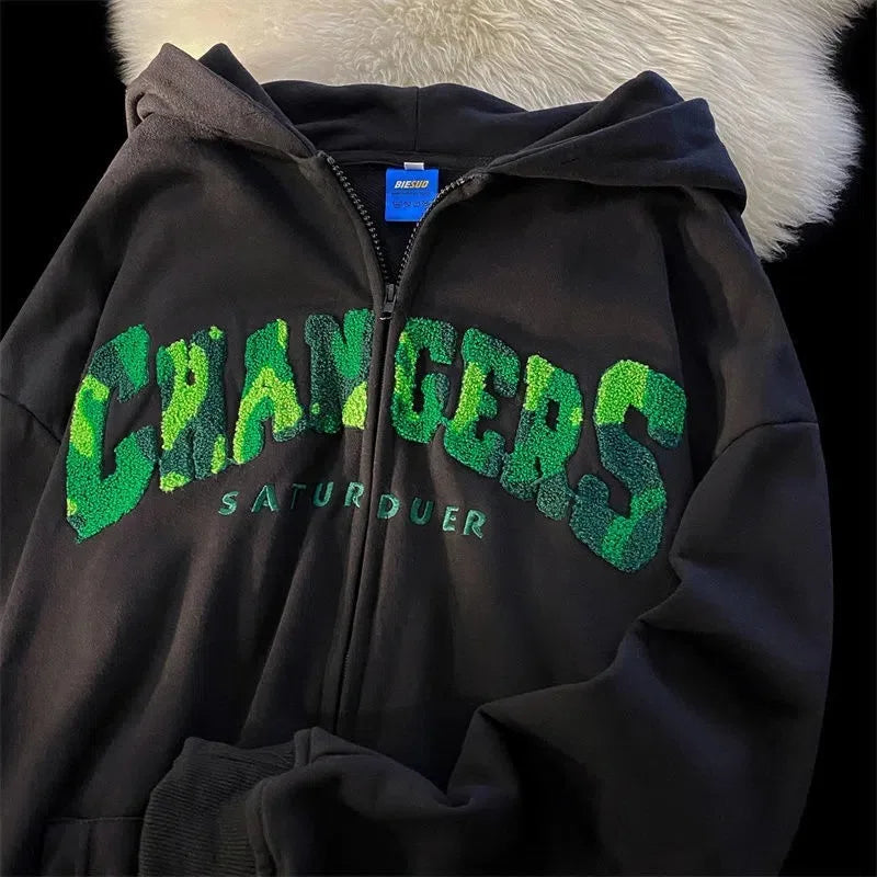 "CHANGERS" sweatshirt met rits voor vrouwen