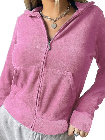 "CINDY" sweatshirt met rits voor dames