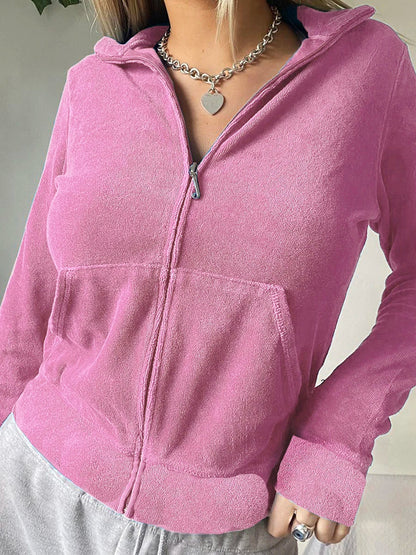 "CINDY" sweatshirt met rits voor dames