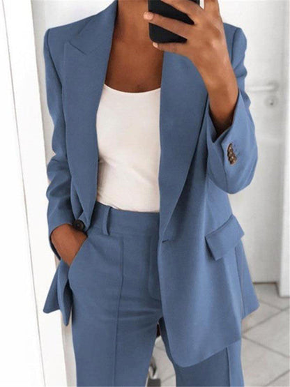 Casual blazer met lange mouwen