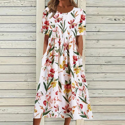 ByAnna - Jurk met bloemenprint