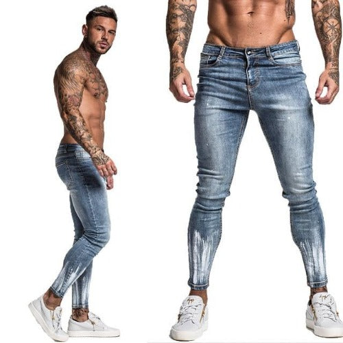 Denim broeken, gescheurde jeans voor mannen