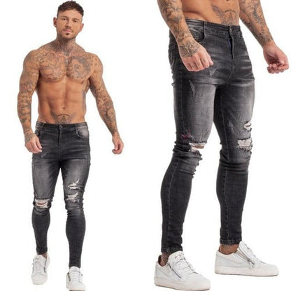 Denim broeken, gescheurde jeans voor mannen