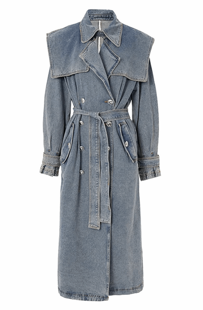 Denim trenchcoat