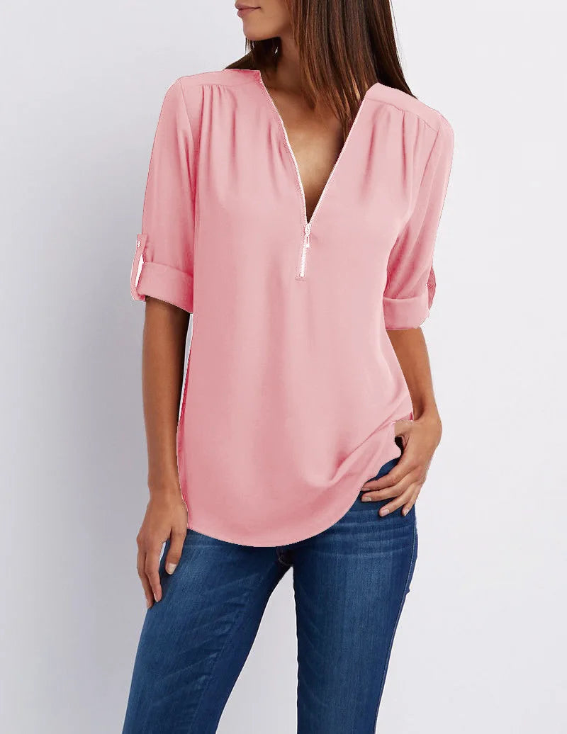 Elegant V-hals shirt voor vrouwen