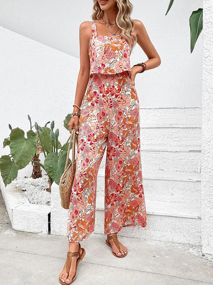 MiSun - Elegante lange bloemen jumpsuit