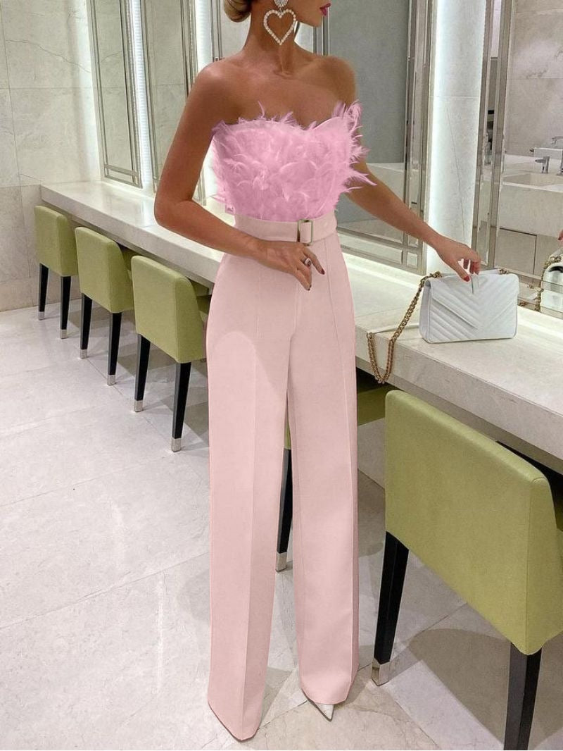 Elegante jumpsuit met tube top