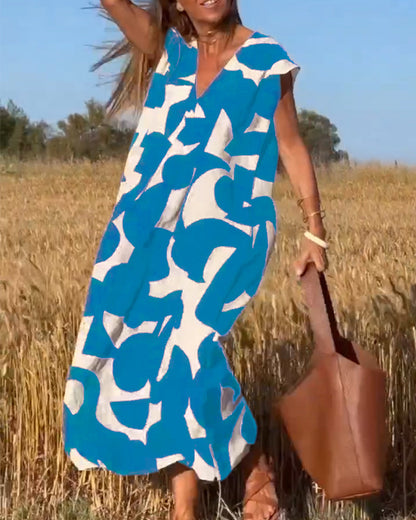 Elegante zomerjurk met print